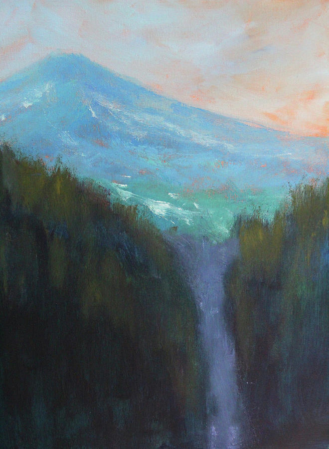 Mountain Sunrise Painting by Nancy Merkle