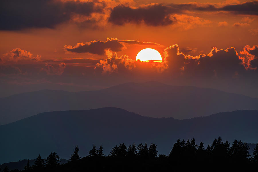 Mountain Sunset Photograph by David R Robinson