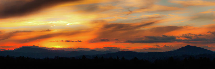 Mountain Sunset Panorama 703 Photograph by Dan Carmichael