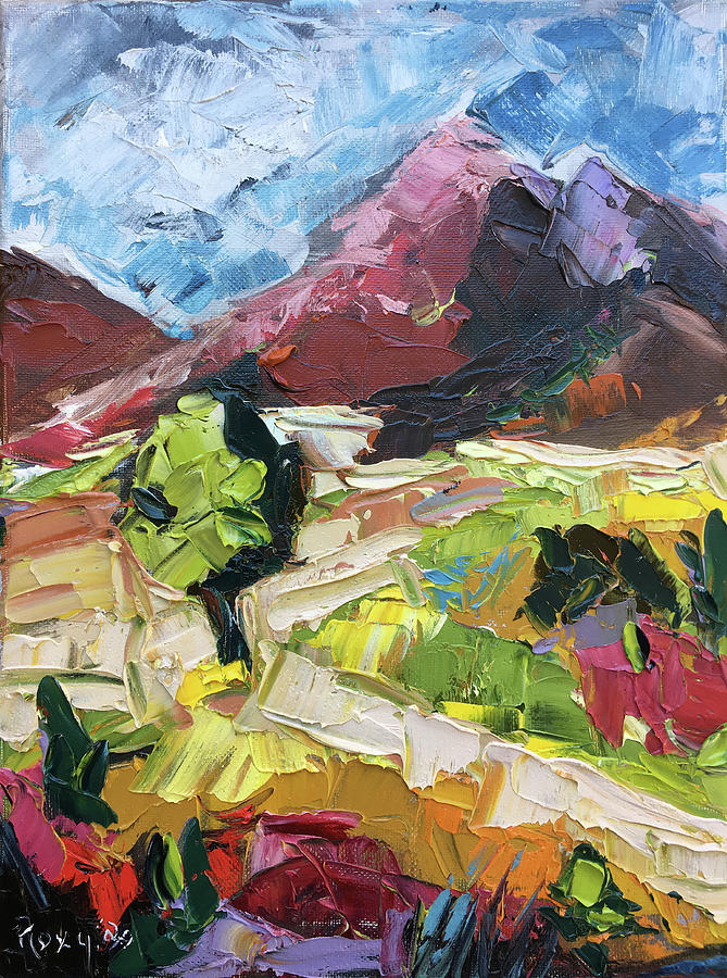 Mountain Trails Painting by Roxy Rich