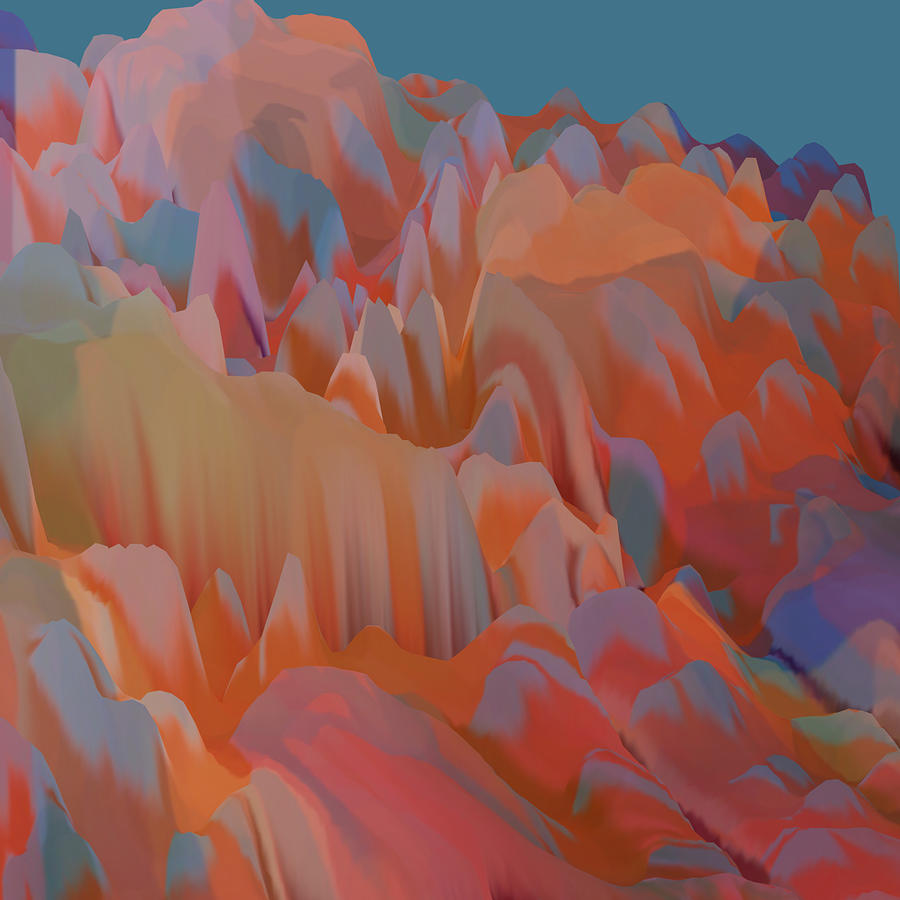 Mountain Trek Digital Art by Bonnie Bruno