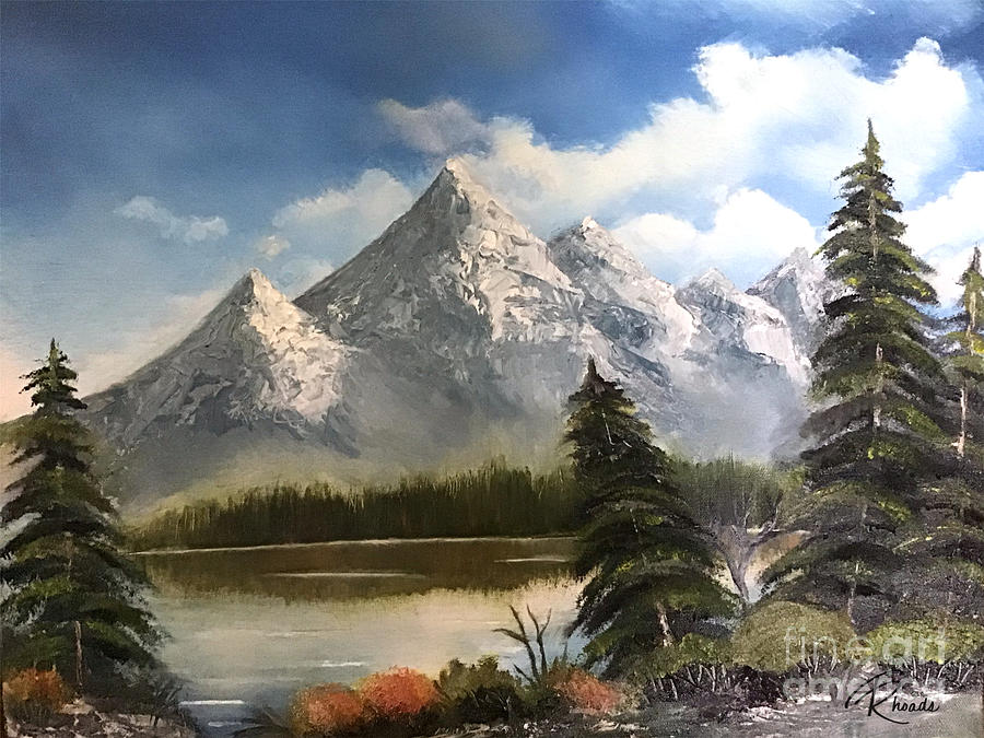 Mountain View Painting by Tina Rhoads