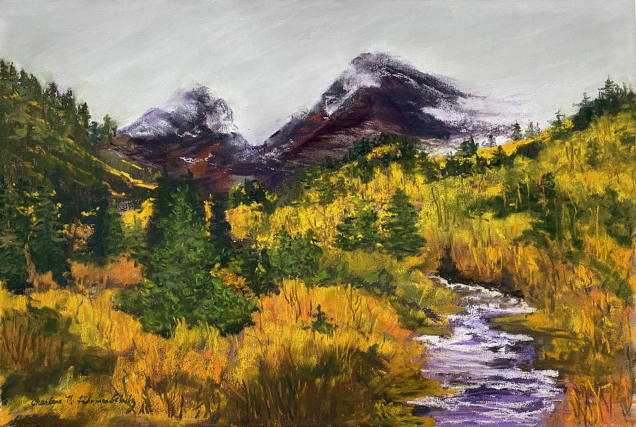 Mountain Vista Painting by Charlene Fuhrman-Schulz