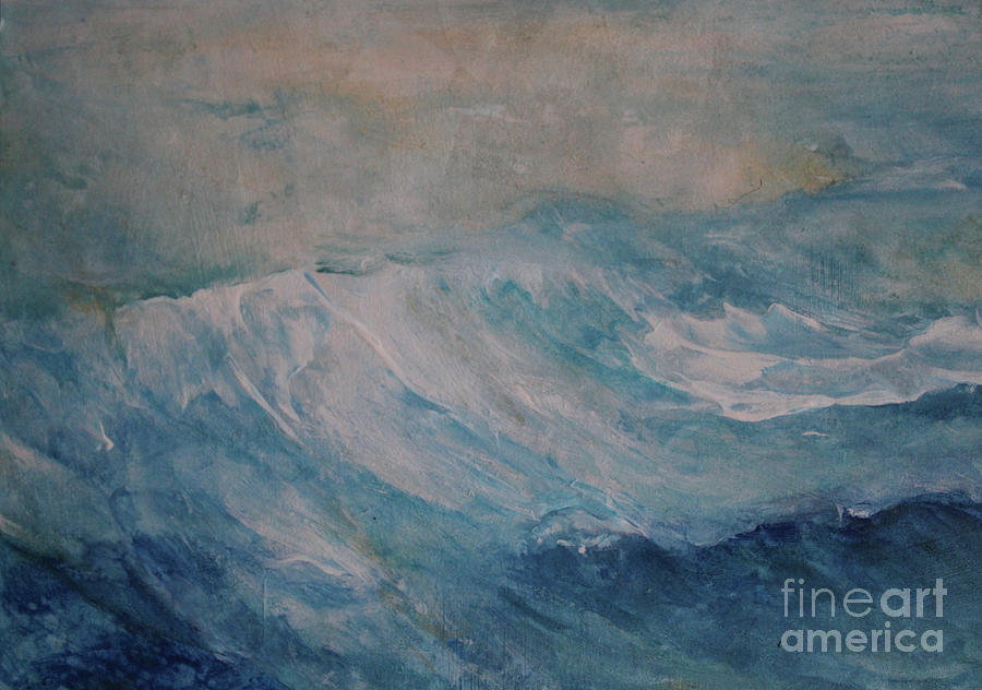 Mountain Waves Painting by Jane See