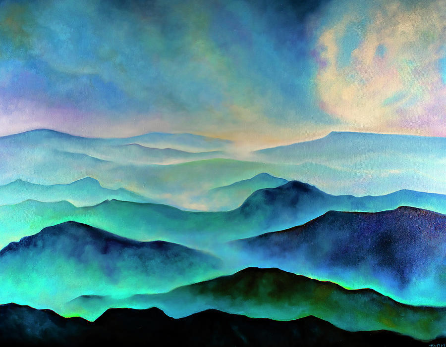 Mountain Windstream Painting by Catherine Twomey