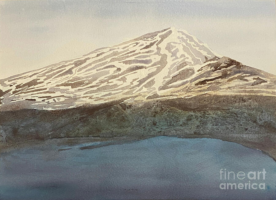 Mountain with Lake Painting by Lisa Neuman - Fine Art America