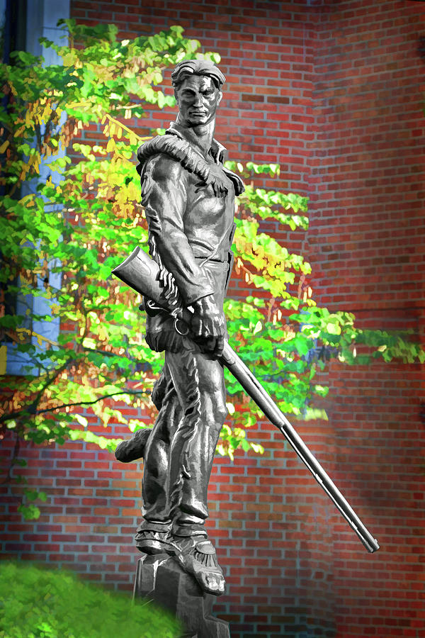  Mountaineer statue in front of the Mountainlair is modeled after NBA legend and WVU graduate Jerry  Photograph by Dan Friend