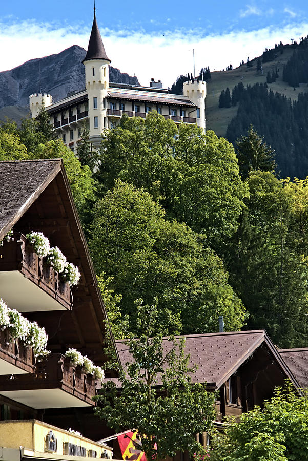 Mountains and Castles in Gstaad Photograph by Jeremy Hayden