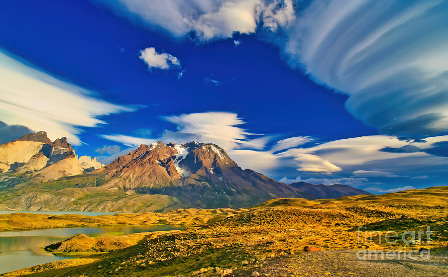 Mountains and Clouds in Patagonia Photograph by Bruce Block