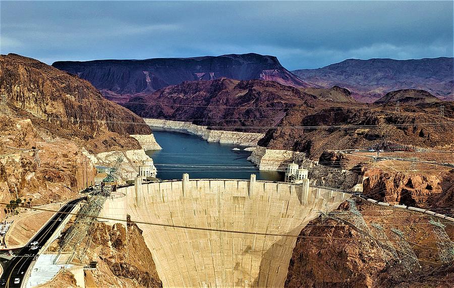 Mountains and Dam Photograph by Cindy Blanchard - Pixels