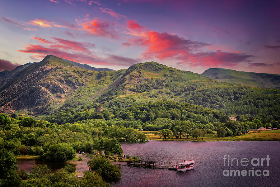 Mountains And Lake Of Snowdonia  Photograph by Adrian Evans