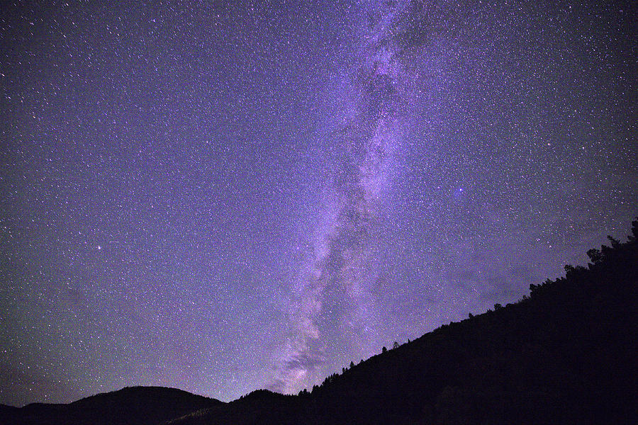 Mountains And Milky Way Photograph