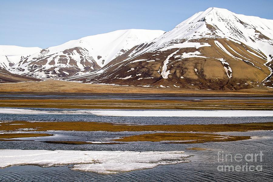 Mountains and Tundra on Arctic Spitsbergen Photograph by Martyn Arnold