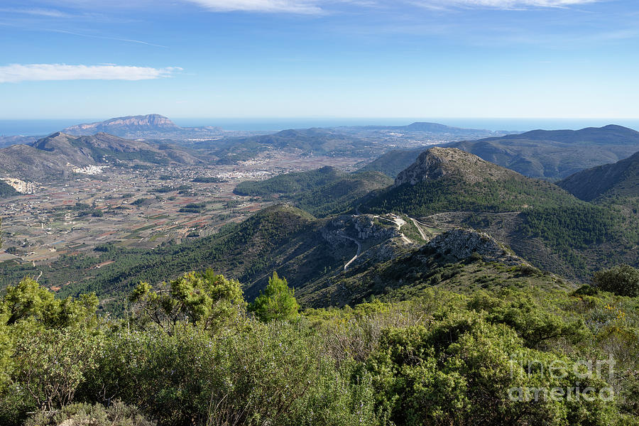 Mountains And Valleys On The Mediterranean Coast Photograph