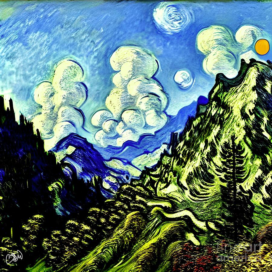 Mountains by old Masters Digital Art by Craig Walters