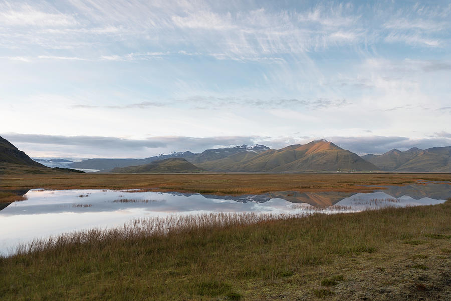 Mountains, glacier and Hofn marshes Photograph by RicardMN Photography