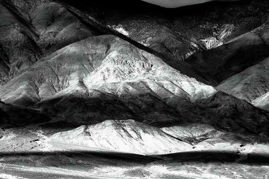 Mountains in Black and White Photograph by Lindley Johnson