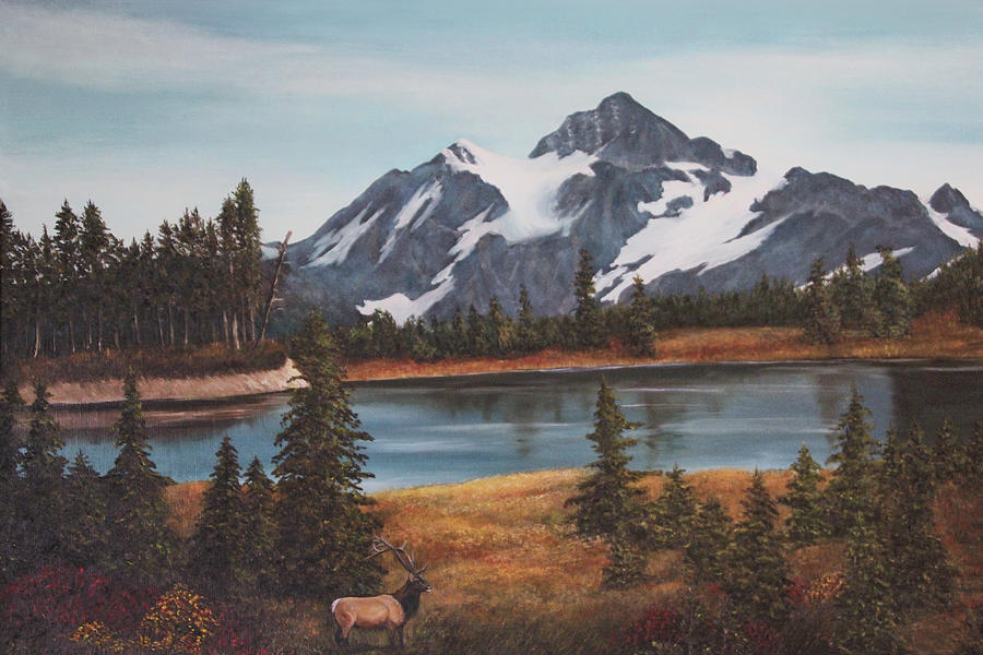 Mountains Majesty Painting by Linda Goodman