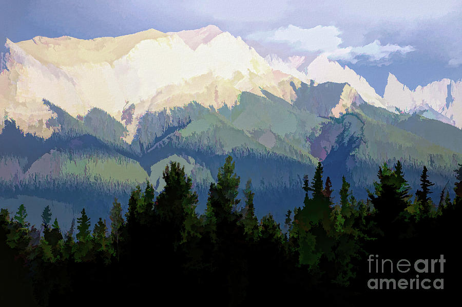 Mountains Of British Columbia Painting