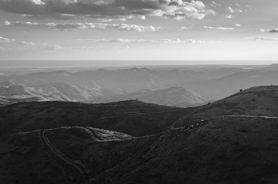 Mountains of Caldeirao in Monochrome Photograph by Angelo DeVal