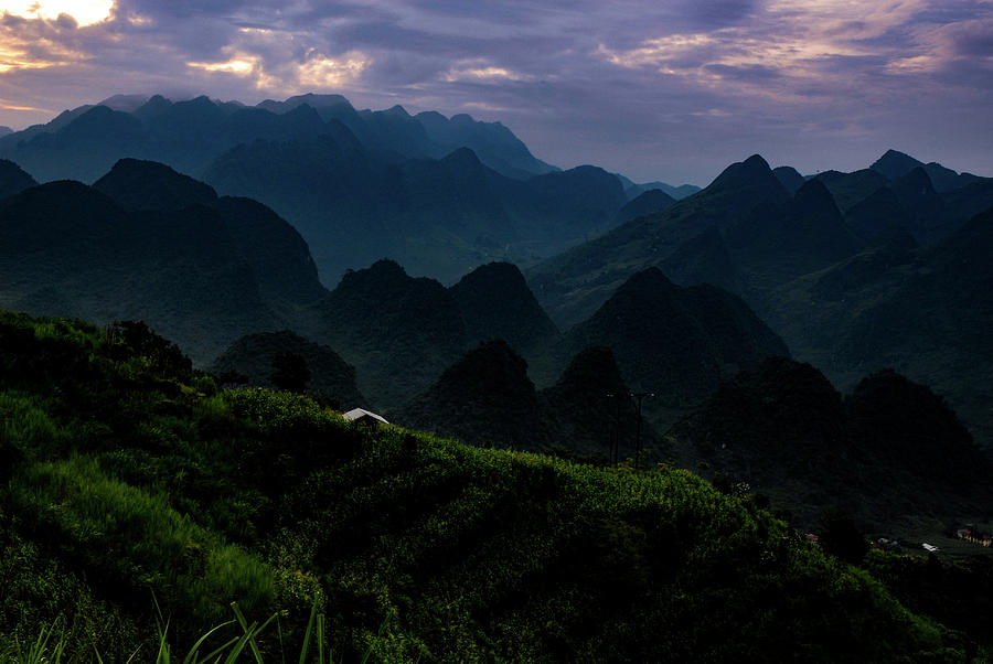 Waiting For The Night  - Ha Giang Loop Road. Northern Vietnam Photograph by Earth And Spirit