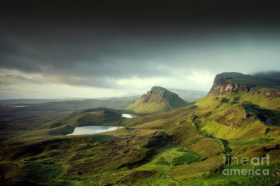 Mountains on Skye Photograph by David Lichtneker