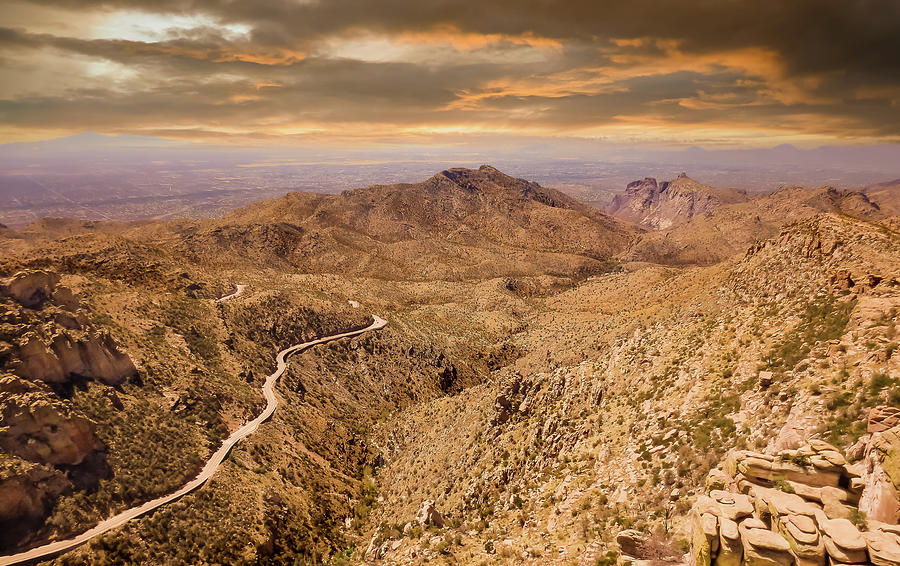 Mountains over Tuscon Photograph by John Marr