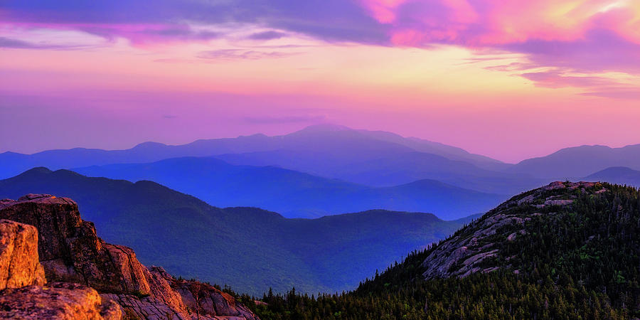 Mountains Pastel Photograph by Jeff Sinon