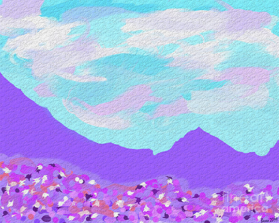 Mountains Purple Majesty Digital Art by Mars Besso
