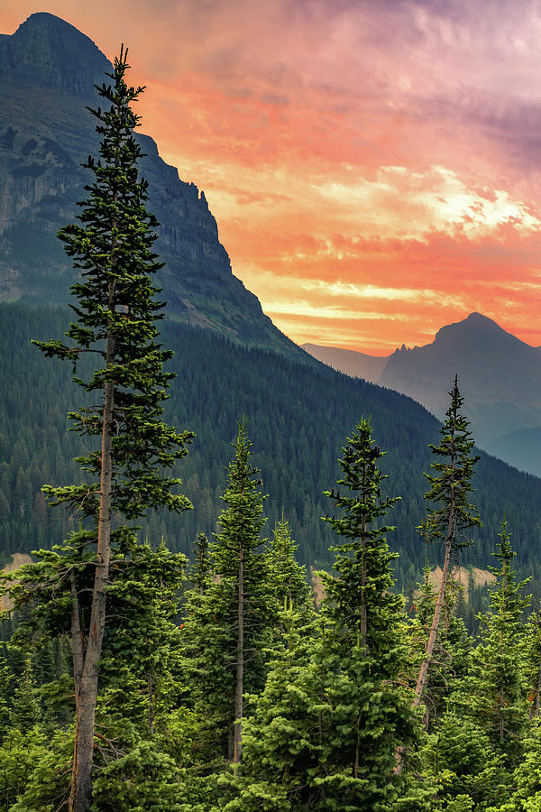 Mountains Rising - A Colorful Glacier National Park Sunrise Photograph by Gregory Ballos Mountains Rising - A Colorful Glacier National Park Sunrise Photograph by Gregory Ballos