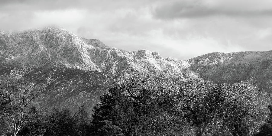 Mountainscape Snowy Sandia Peaks NM K20y Digital Art by Otri Park ...