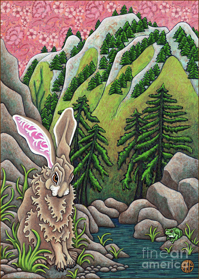 Mountainside Stream Painting by Amy E Fraser