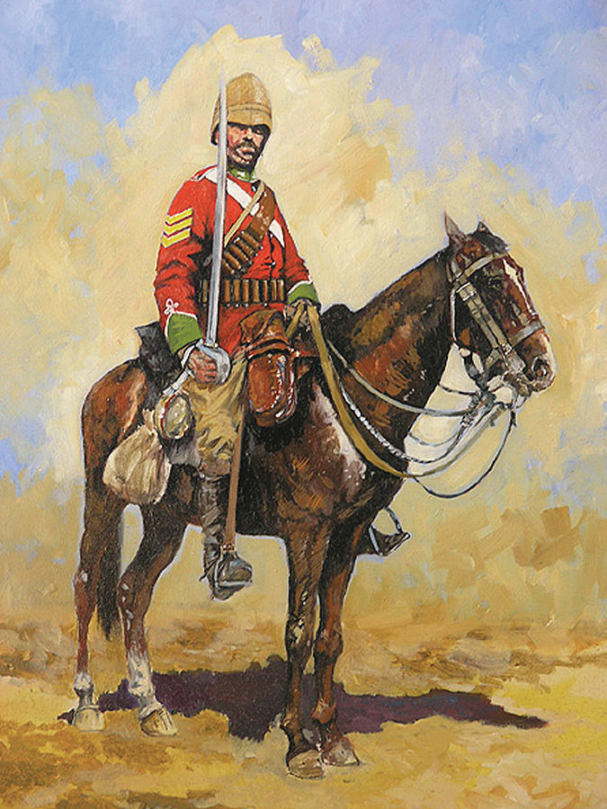 Mounted infantry Zulu War1879 Painting by Jason Askew - Pixels