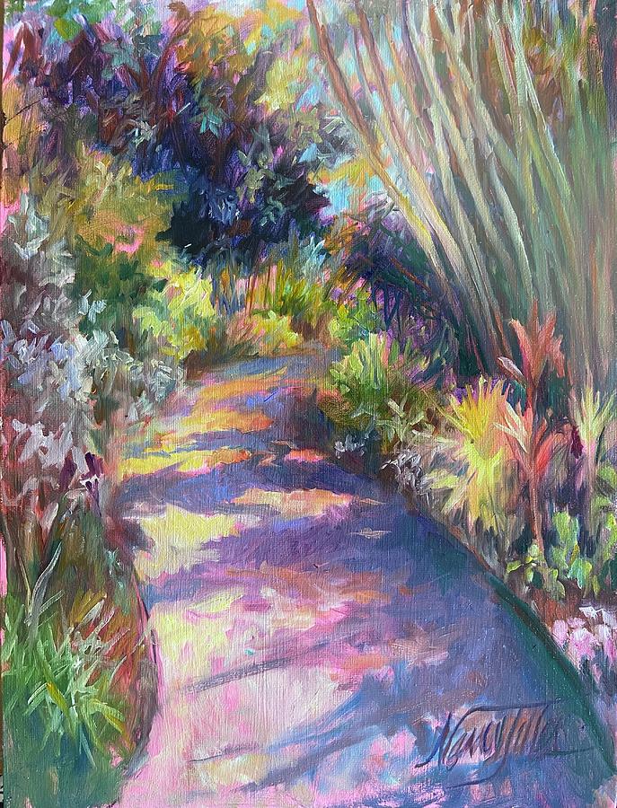 Mounts Garden Path Painting by Nancy Tilles