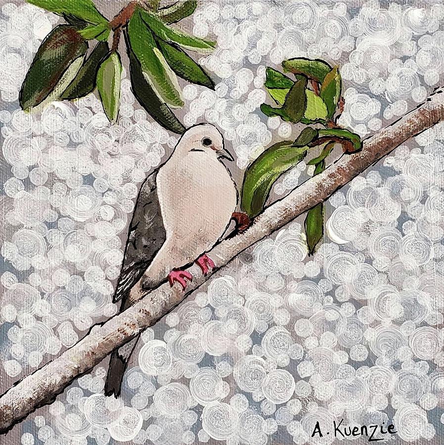 Mourning Dove Painting by Amy Kuenzie