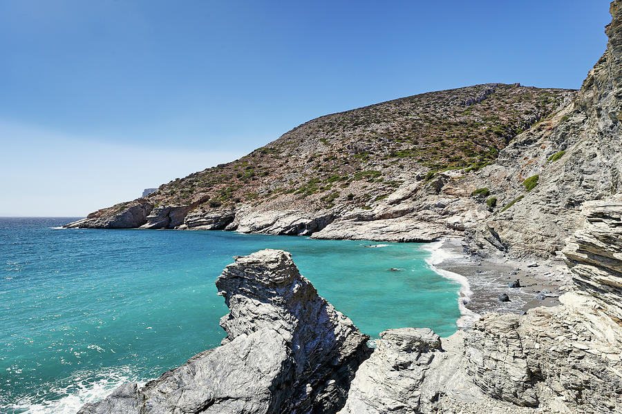 Mouros beach of Amorgos, Greece Photograph by Constantinos Iliopoulos