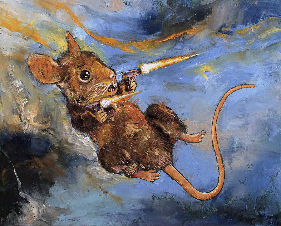 Mouse Assasin Painting by Michael Creese