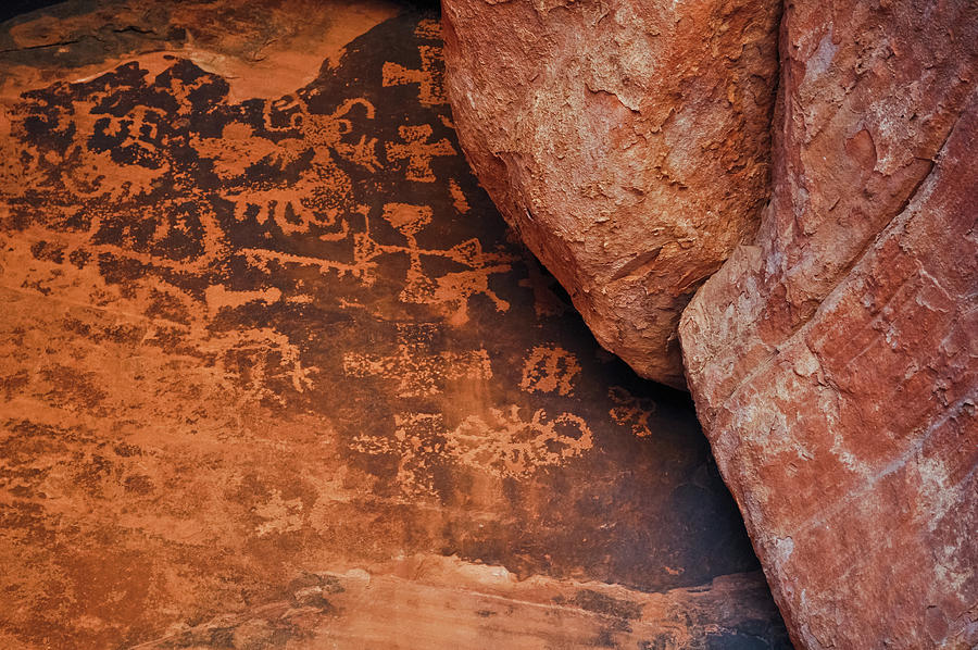 Mouses Tank Petroglyph Canyon Photograph by Kyle Hanson