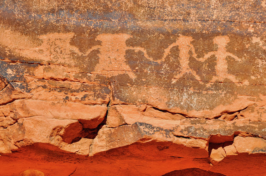 Mouses Tank Petroglyph Canyon Peace Photograph by Kyle Hanson