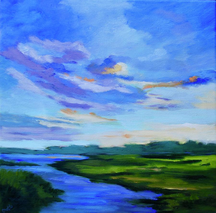 Movement over the Marsh Painting by Rebecca Croft - Fine Art America