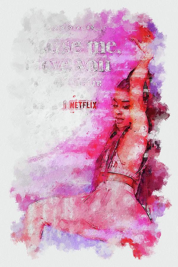 Movie ariana grande excuse me i love you Mixed Media by Franz Elvie