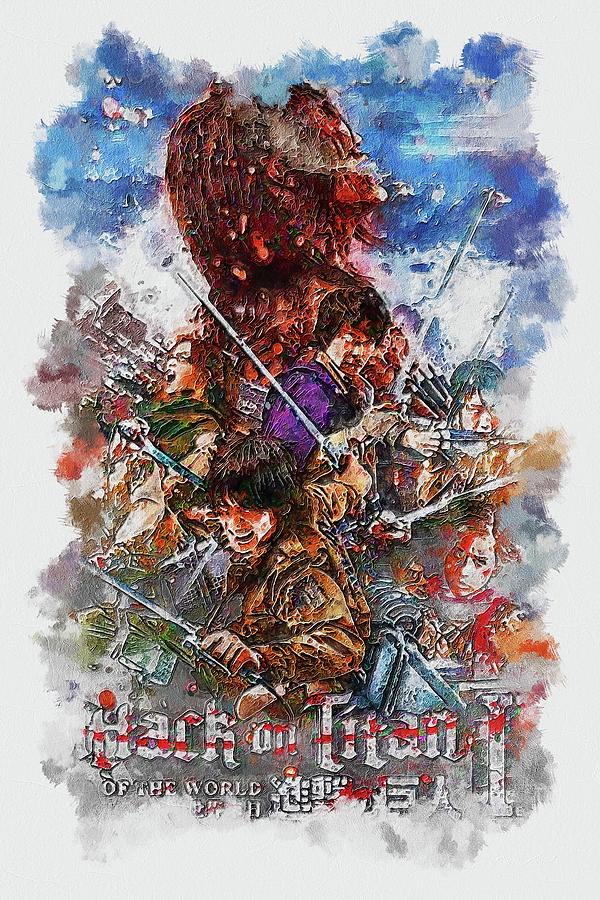 Movie Attack On Titan II End Of The World Mixed Media by Warren Hills ...