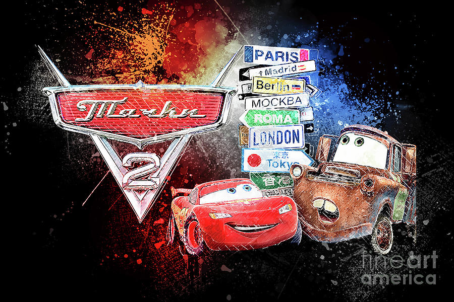 Movie Cars Digital Art by Carrie Stanton - Fine Art America