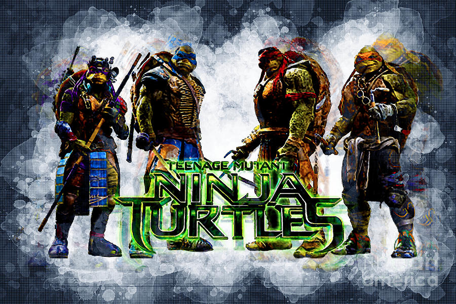 Movie Ninja Turtles Digital Art by Carrie Stanton - Fine Art America