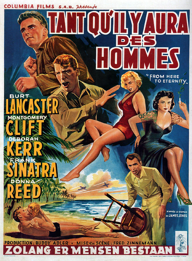 From Here to Eternity, with Burt Lancaster, 1953 #1 Mixed Media by Movie World Posters