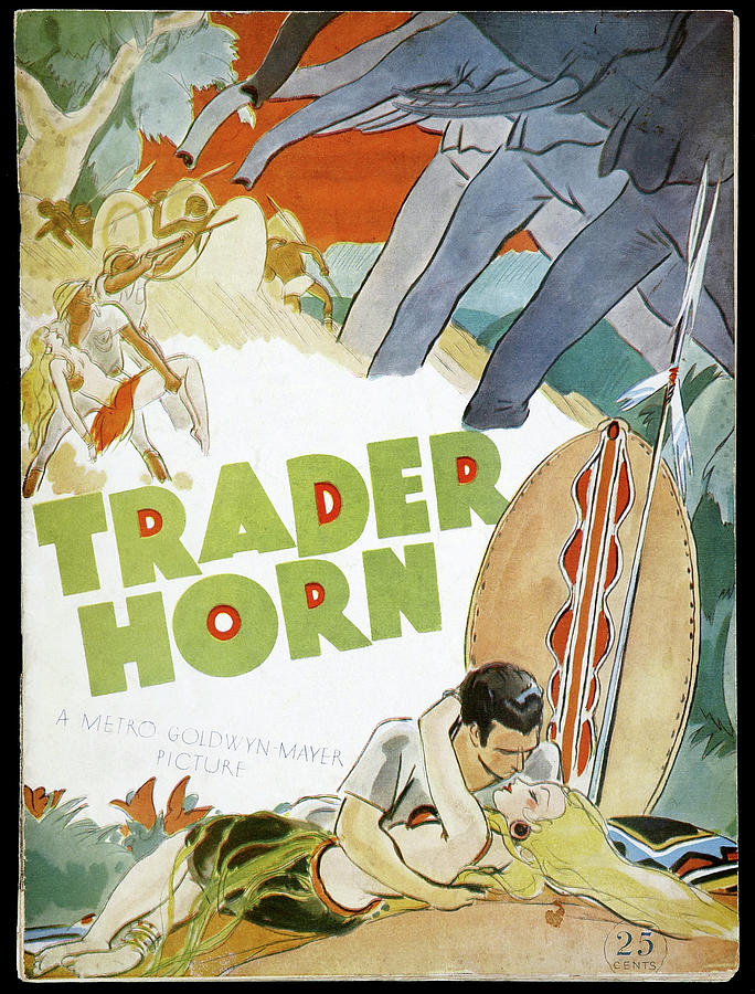 Vintage Mixed Media - Movie poster for Trader Horn, 1931 #1 by Movie World Posters