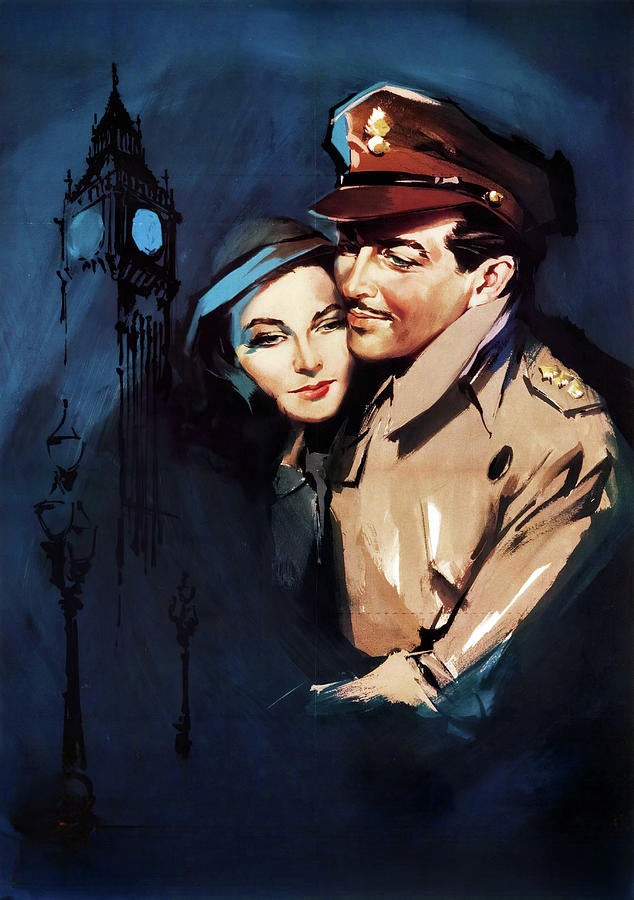 Waterloo Bridge, 1940, movie poster painting by Silvano Campeggi Painting by Movie World Posters