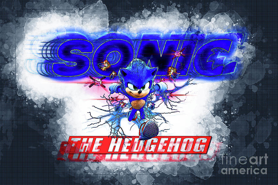 Movie Sonic The Hedgehog Digital Art By Carrie Stanton - Fine Art America