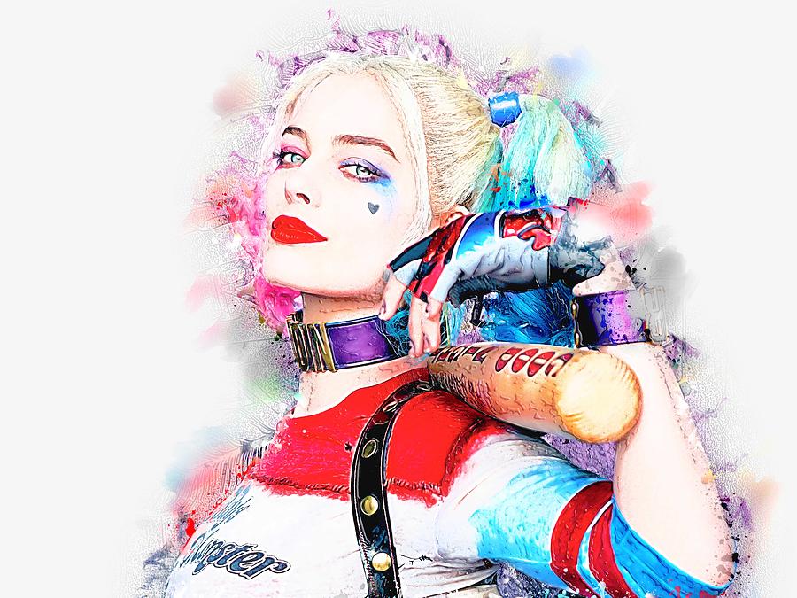 Movie Suicide Squad Harley Quinn Margot Robbie Harleen Quinzel Dc Comics Digital Art By Joseph 7552