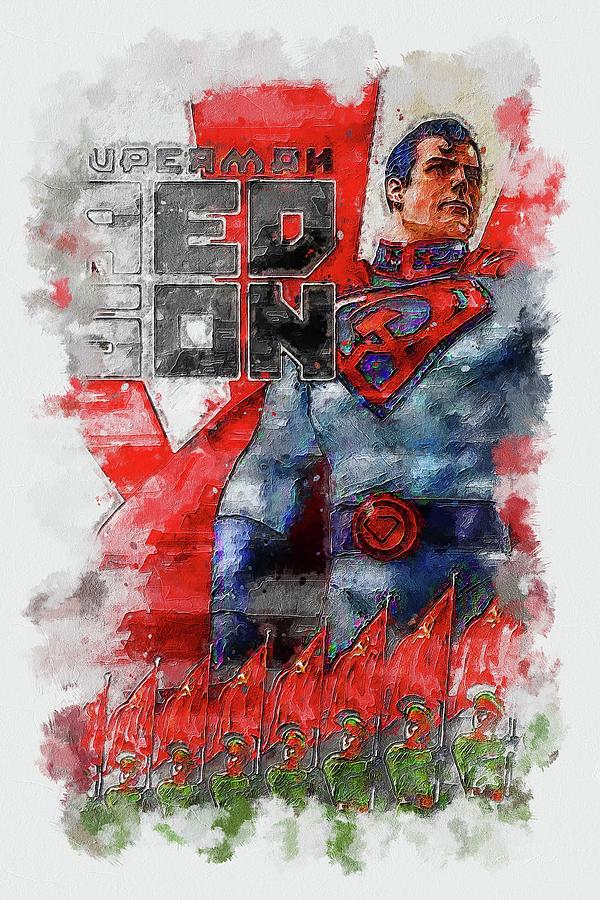 Movie Superman Red Son Mixed Media by Franz Elvie - Fine Art America